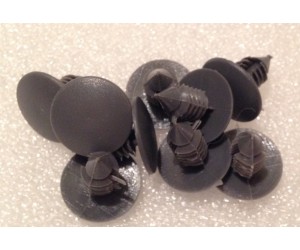 Пистон обшивки салона багажника Ланос серый